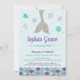 Mermaid Birthday Einladung | Unterseegebiet