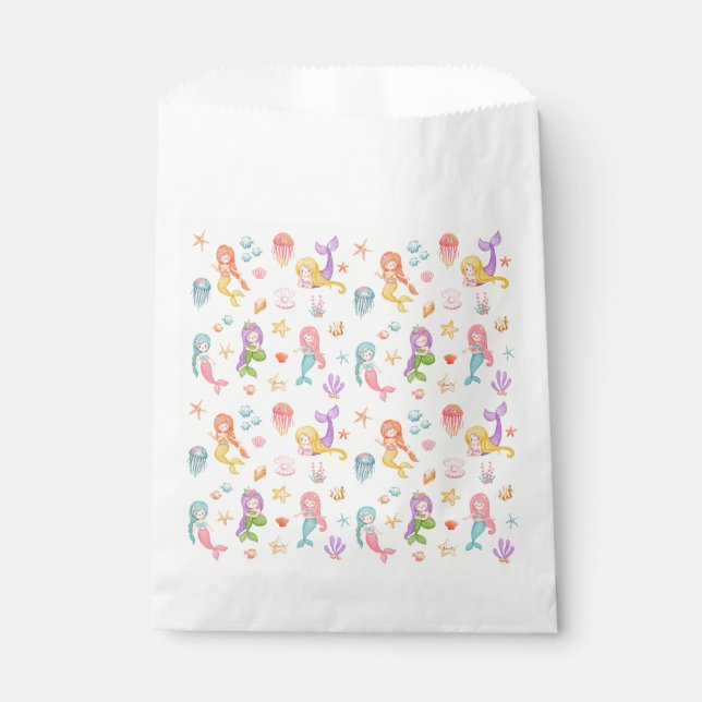 Mermaid Birthday Geschenktütchen (Vorderseite)