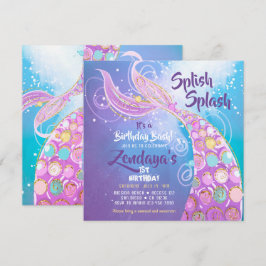 Mermaid Birthday Party Einladung