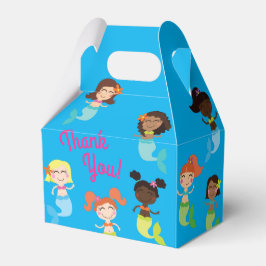 Mermaid Birthday Party Gable Favor Box Geschenkschachtel