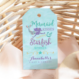 Mermaid Birthday Party Geschenk Liebesmarken Geschenkanhänger