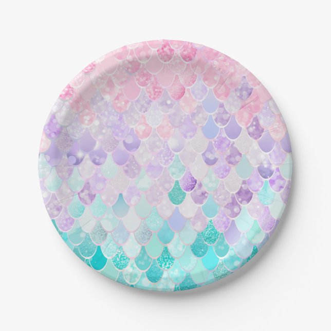Mermaid Birthday Party, Paper Tellers Pappteller (Vorderseite)