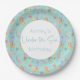 Mermaid Birthday Party Pappteller