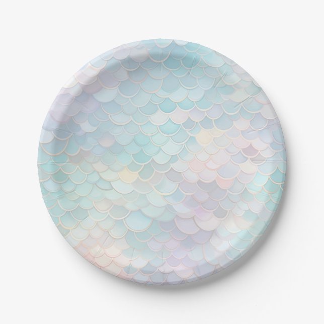 Mermaid Birthday Party Pappteller (Vorderseite)