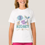 Mermaid Birthday Party Personalisiert T Shirt<br><div class="desc">Mermaid Birthday Party Personalisiert T Shirt</div>