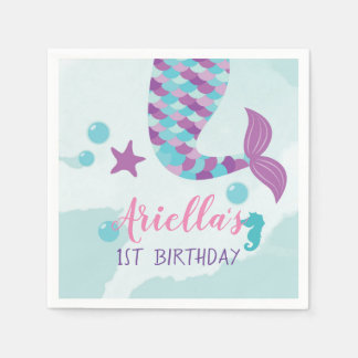 Mermaid Birthday Party Serviette