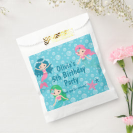 Mermaid Birthday Personalisiert Geschenktütchen
