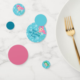 Mermaid Birthday Personalisiert Konfetti