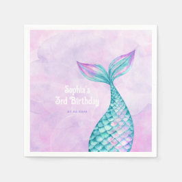 Mermaid Birthday Serviette