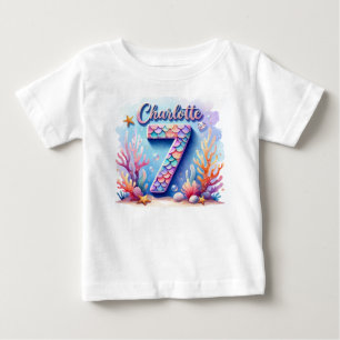 Mermaid Birthday T - Shirt - Personalisierter Name