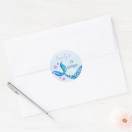 Mermaid Birthday Umschlag Stickers