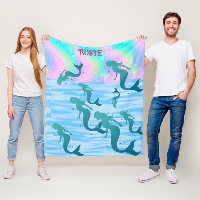 MERMAID BLANKET. COUVERTURE POLAIRE (En situation)