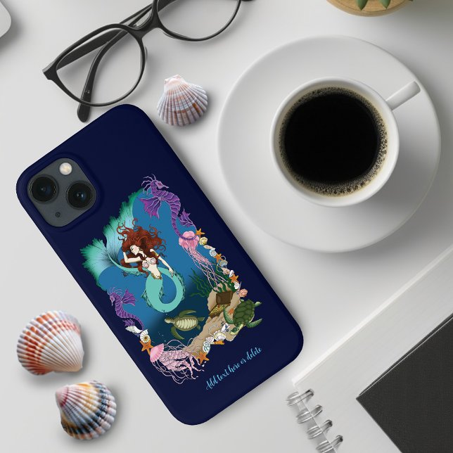 Mermaid Blue Fantasy Friends Case-Mate iPhone Hülle (Von Creator hochgeladen)