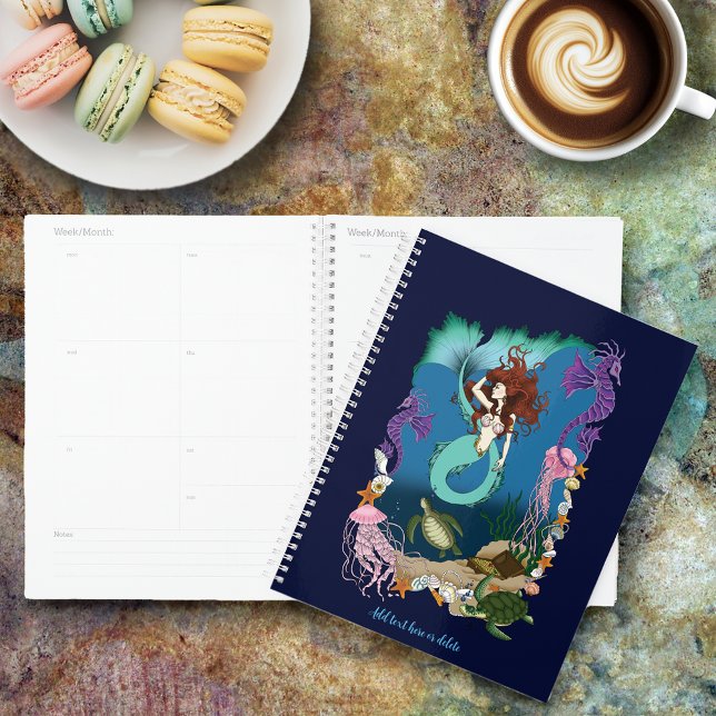 Mermaid Blue Fantasy Friends Planer (Von Creator hochgeladen)