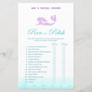 Mermaid Brautparty Game, Polterabend