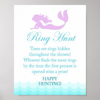 Mermaid Brautparty Ring Hunt Spielzeichen