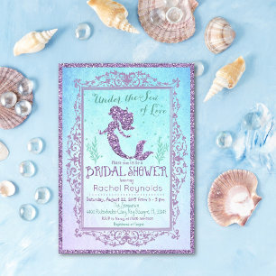 Mermaid Bridal Dusche Einladung