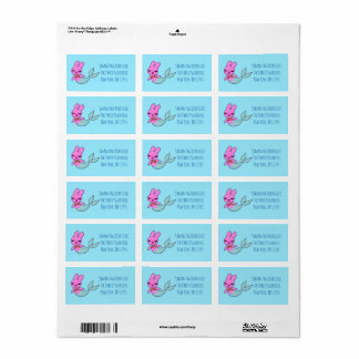 Mermaid Bunny Étiquettes de adresse