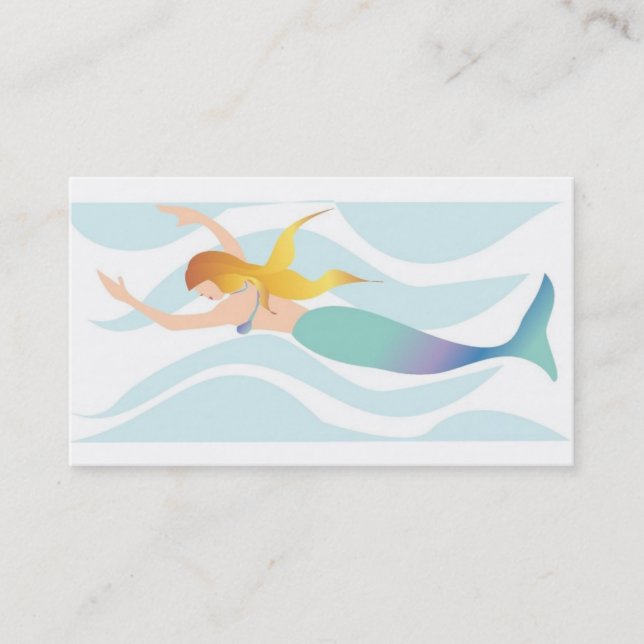 Mermaid Business Cards Visitenkarte (Vorderseite)
