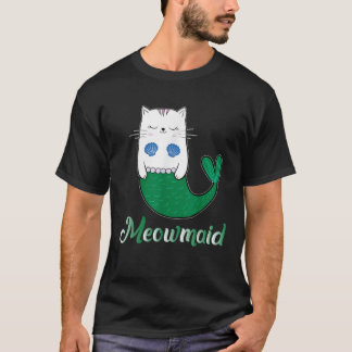 Mermaid Ca Meowmaid Cat Lover Magical Purrmaid Gif T-Shirt