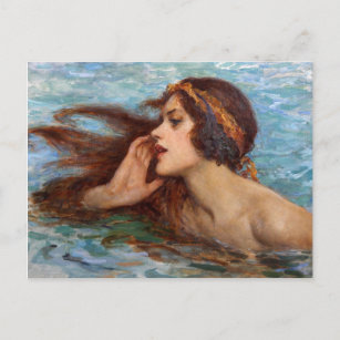 Mermaid Calling Postkarte