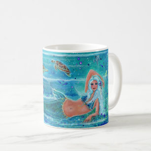 Mermaid Calypso art von Renee Lavoie Kaffeetasse