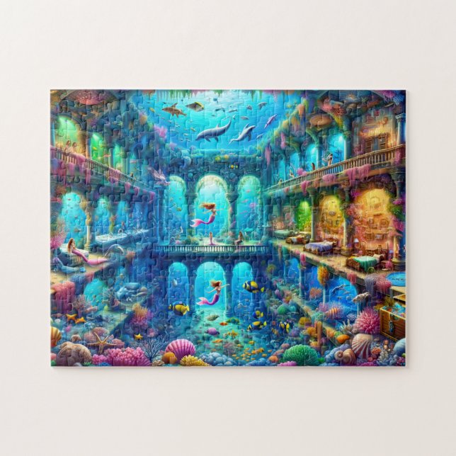 Mermaid Castle Enchanting Underwater Kingdom (Horizontal)