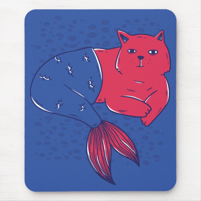 Mermaid Cat Mousepad (Vorne)