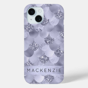 Mermaid Chic Scales   Dusty Lavender Lila Custom Case-Mate iPhone Hülle