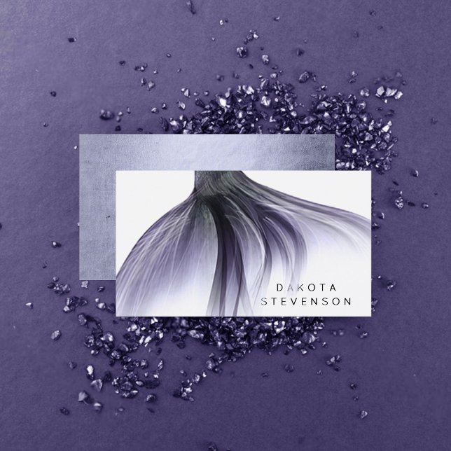 Mermaid Chic Schwanz | Dusty Lavender Lila Brandin Visitenkarte (Von Creator hochgeladen)