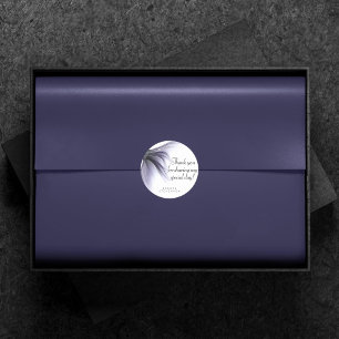 Mermaid Chic Schwanz Lavender Lila Vielen Dank Runder Aufkleber
