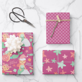 Mermaid Christmas Geschenkpapier Set