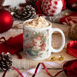 Mermaid Christmas Kaffeetasse