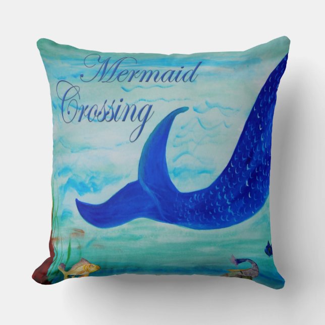 Mermaid Crossing-Kissen Kissen (Vorderseite)