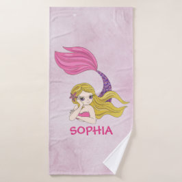 Mermaid Design Badehandtuch Set