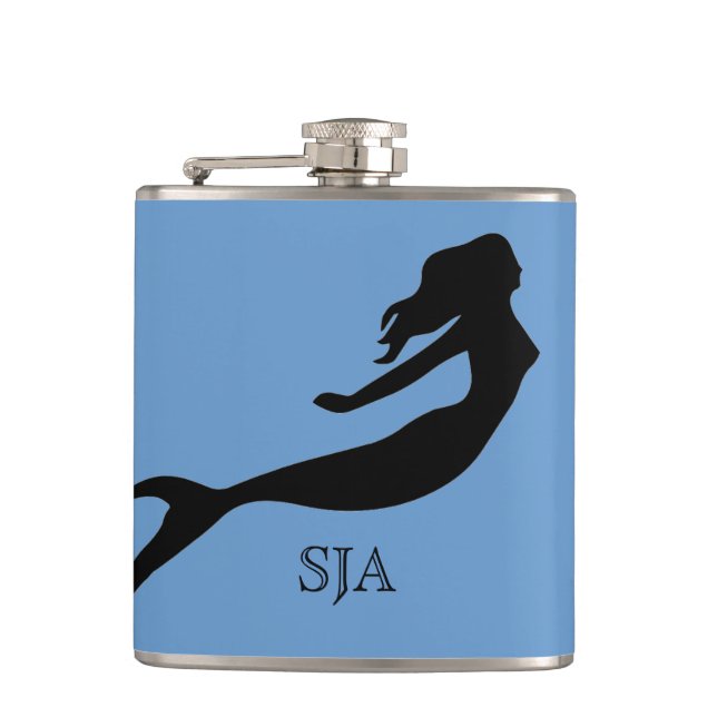 Mermaid Design Flask Flachmann (Vorderseite)