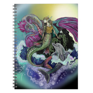 Mermaid & Dolphin~ notebook Notizblock