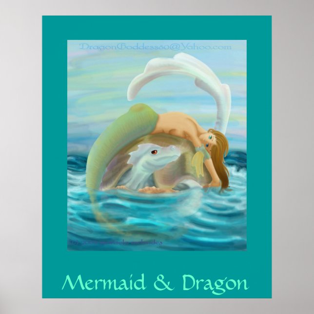 Mermaid & Dragon Poster (Vorne)