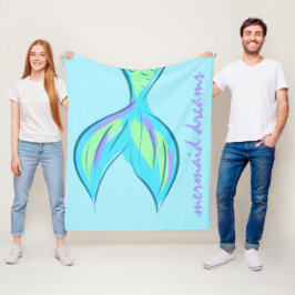 Mermaid Dreams Fleece Blanket