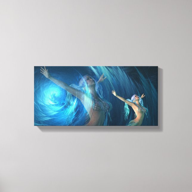 Mermaid Dreams Inspiration Leinwanddruck (Vorderseite)