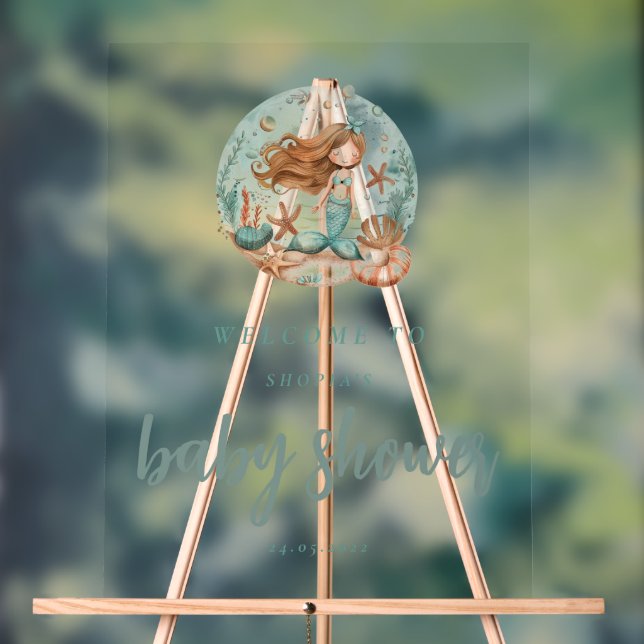 Mermaid Dreams Kids Acrylschild (Neutral)
