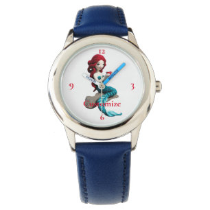 Mermaid entspannen mit Getränkedosen Thunder_Cove Armbanduhr