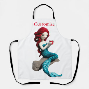Mermaid entspannen mit Getränkedosen Thunder_Cove Schürze