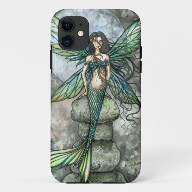 Mermaid Fairy Green iPhone Case (Rückseite)