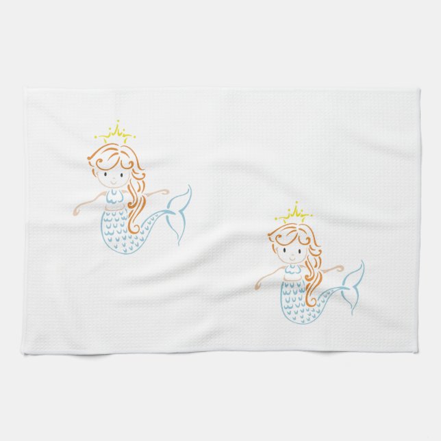 Mermaid Fairy Handtuch (Horizontal)