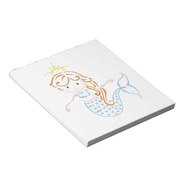 Mermaid Fairy Notizblock (angewinkelt)