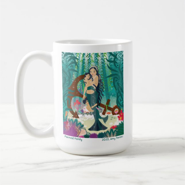 Mermaid Family Tasse (Links)