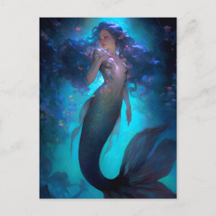 Mermaid Fantasy Art Postkarte