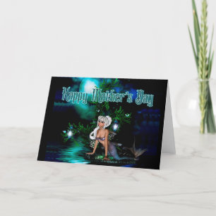 Mermaid - Fantasy Mother Day Card Karte