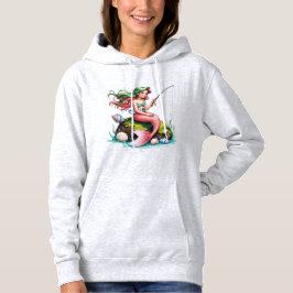 Mermaid Fishing Art – Women’s Hoodie